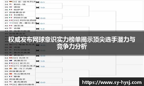 权威发布网球意识实力榜单揭示顶尖选手潜力与竞争力分析
